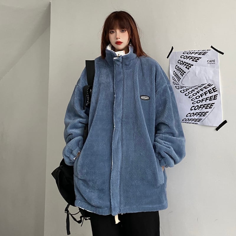 [Demon King Series]★Outerwear that can be worn on both sides★ 2color white or black graffiti coat Unisex Unique fashion