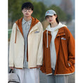 Load image into Gallery viewer, [CHAOMEICHEN Series] ★Jacket★ 3color Tops Color scheme Unisex Men's Large size Spring/Autumn clothes Black Beige Brown
