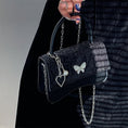 Load image into Gallery viewer, [NICE Self-Restraint Series] ★Bag★ Hat Butterfly Shoulder Bag Black Easy to match for dates, commuting
