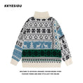 Load image into Gallery viewer, [KKYESIOU Series] ★Sweater★ 3color Tops High Neck Christmas New Year Unisex Men's Red Black
