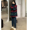 Load image into Gallery viewer, [Tachibana Koju Series] ★Sweater★ 2color knit tops Christmas rhombus cute fashion
