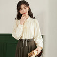 Load image into Gallery viewer, [Muni Series] ★Chinese style shirt★ Tops, long sleeve shirt, Chinese clothes, improved Han clothes, Chinese elements, Han clothes shirt, apricot
