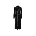 Load image into Gallery viewer, [Big Blue Dragon Series] ★China style dress★ Long length Kanji pattern embroidery Velvet black Black
