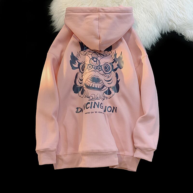 [XINGSHI Series]★China style hoodie★ 5color tops unisex men's cute white gray black blue pink