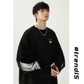 Load image into Gallery viewer, [BIGEMAN Series] ★Tops★ 2color Unisex Men's Large Size Faux Layered Black Coffee Color
