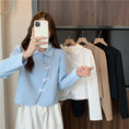 Load image into Gallery viewer, [壹號人家 Series] ★China style shirt★ 4 colors POLO neck China button tops Brown Black White Blue
