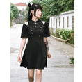 Load image into Gallery viewer, [Kokaisha---Dark Series]★China style dress★ Off-the-shoulder short length slimming original black black SML date
