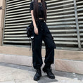 Load image into Gallery viewer, [Style Series] ★Casual Pants★ Bottoms Trousers Stylish Black Black Autumn Clothes Easy to Match
