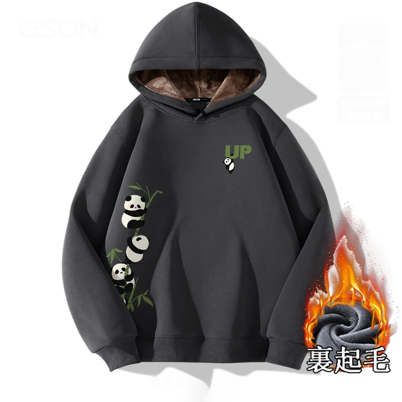 [XINGSHI Series]★China style hoodie★ 5color Regular type or brushed lining type Thick panda tops Unisex Men's Large size