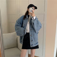 Load image into Gallery viewer, [Mikiko Series]★Denim Outer★ Jacket Coat Fashion Loose Easy to Match SML XL Blue Blue
