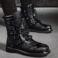 Load image into Gallery viewer, [Shiodong Series] ★Boots★ Martin Shoes Fashion Men's Size 39-46 Thick Black Easy to match
