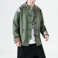 Load image into Gallery viewer, [Psycho Series]★China style outerwear★ Men's 2color jacket, large size, embroidery, China button, spring/autumn
