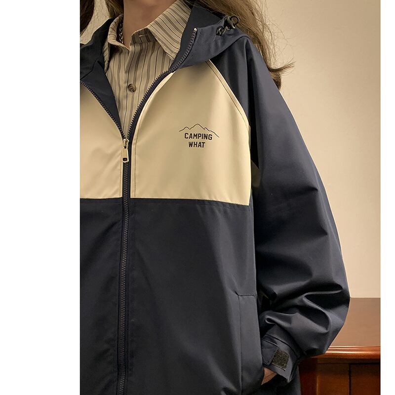 [SENSU Series]★Jacket★ 3color outerwear unisex men's color scheme beige green navy casual