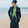 Load image into Gallery viewer, [Daiseiryusu Series] ★China style outerwear★ Blazer switching color scheme original black black easy to match
