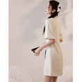 Load image into Gallery viewer, [YUEQIAO Series]★China Dress★ 4color Short Length Chinese Style Dress Crane Chinese Clothes Switching Cute
