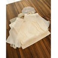 Load image into Gallery viewer, [Daughter fish series] ★China dress★ One piece dress lace chiffon switching beige cute
