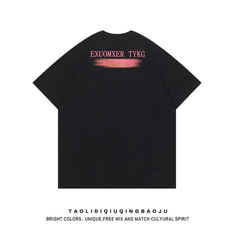 [Escaped Earth Series] ★T-shirt★ 2color Tops Unisex Men's SML XL Fashion Short Sleeve Black Apricot