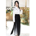 Load image into Gallery viewer, [HUAYUAN Series] ★Chinese style shirt★ Long sleeve tops V-neck temperament enhancement Chinese clothing White White Retro
