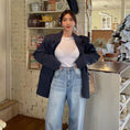 Load image into Gallery viewer, [LIANGLIANG Series] ★Denim pants★ Bottoms, pants, ladies, stylish, slimming, easy to match, blue
