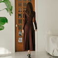 Load image into Gallery viewer, [Fumi Series]★Knit dress★ 2color long length commuting date office OL high neck slim
