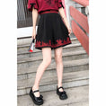 Load image into Gallery viewer, [Chamaru Girl Series]★China style shorts★ Shorts Black Black High Waist A-line Casual
