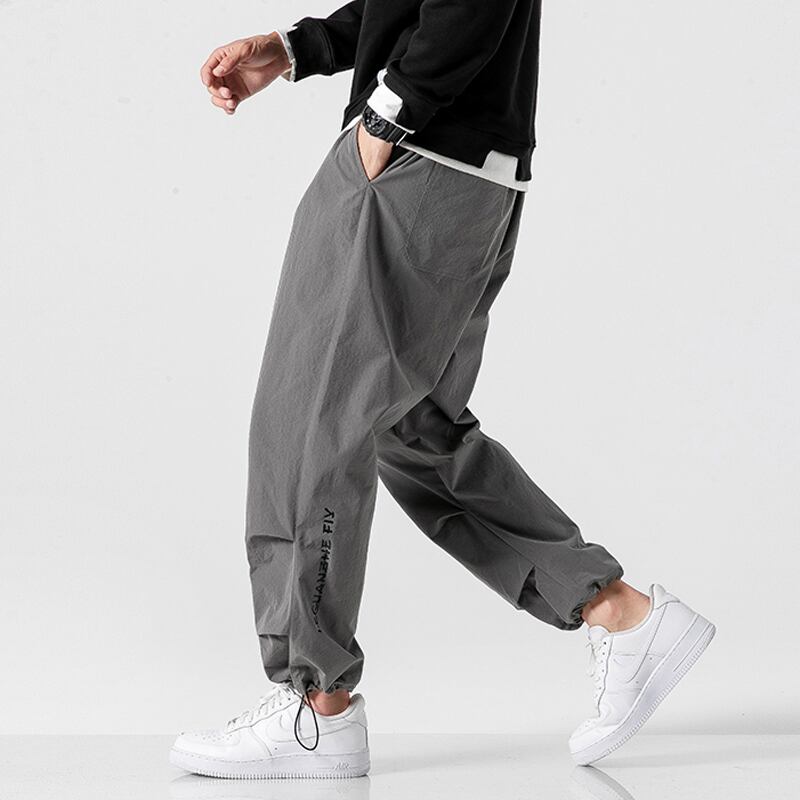 [BIGEMAN Series] ★Casual Pants★ 2color Quarter-length Bottoms Pants Unisex Men's Large Size Spring Clothes Retro