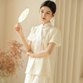 Load image into Gallery viewer, [Shinen Series]★Chinese Style Shirt★ Short Sleeve Shirt Summer Clothes Elegant Chinese Clothes Tang Suit Retro S M L XL
