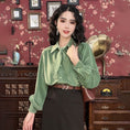 Load image into Gallery viewer, [Misslin Fashion Series]★Shirt★ Tops Elegant Design Cute Green Green S M L XL
