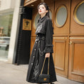 Load image into Gallery viewer, [Hanru First---Beisheng Series] ★China style coat★ Long outerwear with chain embroidery Black Black SML
