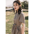 Load image into Gallery viewer, [Nan Kemu Series] ★One Piece★ Short Sleeve Dress Plaid Dress Ladies Retro SML
