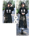 Load image into Gallery viewer, [Old Monster---Rabbit Series] ★China style tops★ Best Original Rabbit Embroidery Black Black Easy to match
