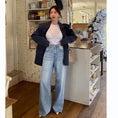 Load image into Gallery viewer, [LIANGLIANG Series] ★Denim pants★ Bottoms, pants, ladies, stylish, slimming, easy to match, blue
