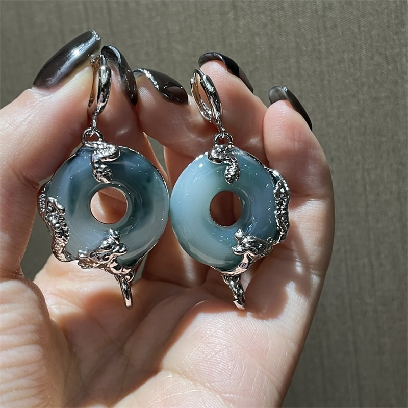 [Myoshoku Kajin Series] ★Chinese style earrings★ Pair of earrings, accessories, cute, Chinese clothes, easy to match, unique