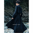 Load image into Gallery viewer, [Big Blue Dragon Series] ★China style dress★ Faux layered retro black black design
