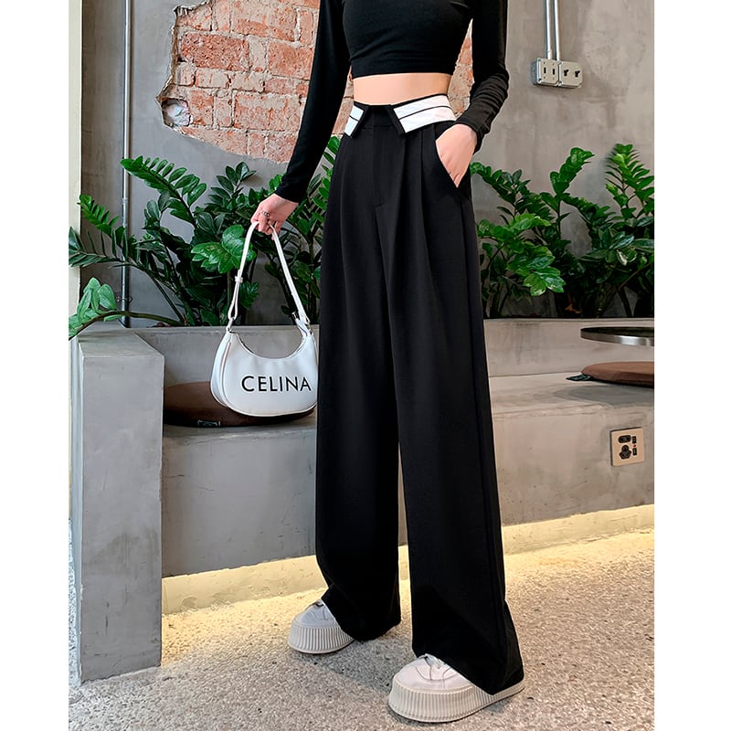 [YIREN Series]★Casual Pants★ 2color Bottoms Trousers Gaucho Pants Women's Gray Black