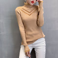 Load image into Gallery viewer, [YINUO series]★Knit tops★ 4color tops sweater turtleneck sexy easy to match
