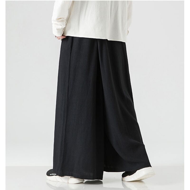 [JUNYI Series]★China style pants★ 2color bottoms casual pants unisex men's large size cotton linen loose