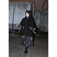 Load image into Gallery viewer, [Ancient monster house---Shanhai Jing Kunlun series] ★China style coat★ Outer coat Lasha loose thick warm black black cloak coat
