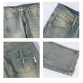 Load image into Gallery viewer, [BIGEMAN Series]★Denim pants★ 2color bottoms pants unisex men's cross retro easy to match
