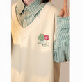 Load image into Gallery viewer, [FKZ Series] ★Tops★ Unisex Men's POLO Neck Faux Layered Brown Green
