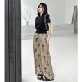 Load image into Gallery viewer, [YIDAO Series] ★Casual Pants★ Switching Print Summer Clothes Gaucho Pants Trousers Slimming Wear
