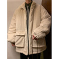 Load image into Gallery viewer, [KADISHOU series] ★Cotton coat★ 3color outer winter coat unisex men's large size corduroy
