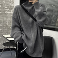 Load image into Gallery viewer, [Demon King Series] ★Sweater★ 3color Black Gray Beige Cartoon Zippered Outerwear Unisex
