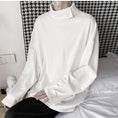 Load image into Gallery viewer, [Kouisha Series] ★Tops★ 2color Unisex Men's Simple Plain White Black White Black ML XL
