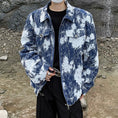 Load image into Gallery viewer, [V37 Series] ★Jacket★ Outerwear Stylish Unisex Men's Tie-dye Cool Easy to match Blue Blue
