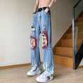 Load image into Gallery viewer, [YANDAN Series] ★Denim pants★ Bottoms, pants, unisex, men's, large size, fashion, distressed
