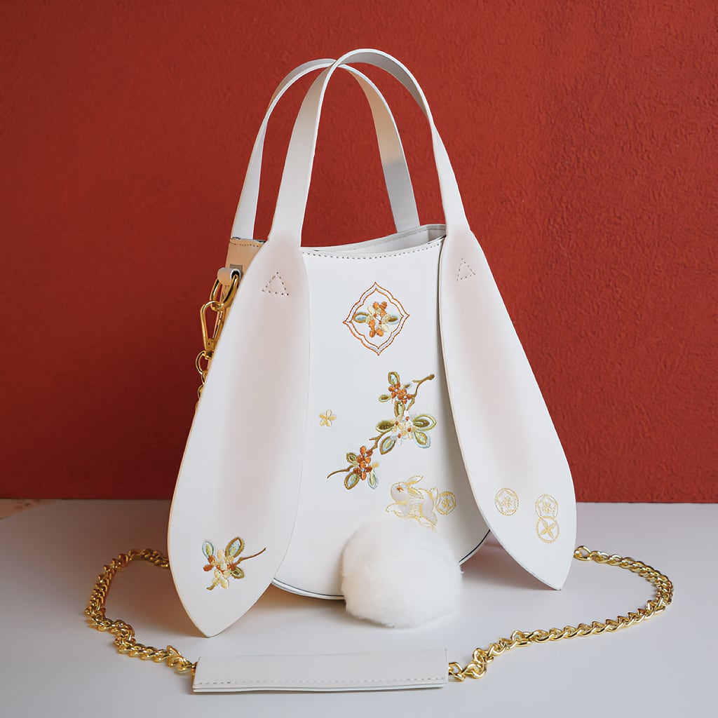 [Kumofagiri Asagi---Mokusai Hana Rabbit Series] ★China style bag★ Shoulder bag Handheld Rabbit Super cute Easy to match