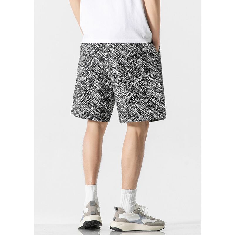 [Satoru Series] ★Shorts★ 4color Floral Pattern Bottoms Short Length Pants Unisex Men's Easy to Match