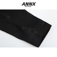 將圖片載入到圖庫檢視器中， 【ANNXstudio系列】★中國風襯衫★上衣中式服裝簡約中國紐扣黑色
