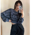 Load image into Gallery viewer, [DUOMIAOTU Series]★Setup Order Single Item★ Tops or Pants Sweatshirt Tie-dye Black Black Slimming
